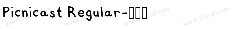 Picnicast Regular字体转换